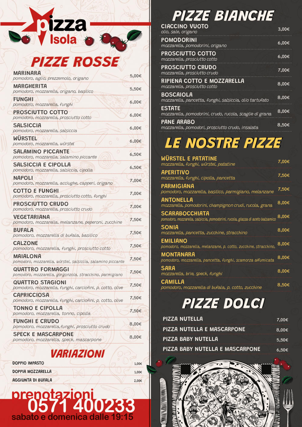 Pizzeria e pizze da asporto